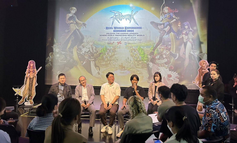 그라비티 게임 테크(GGT), 태국 미디어 컨퍼런스 연사 발표 모습