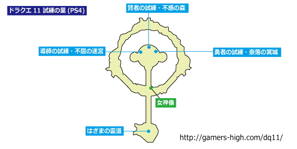 시련의 마을 PS4 지도 이미지