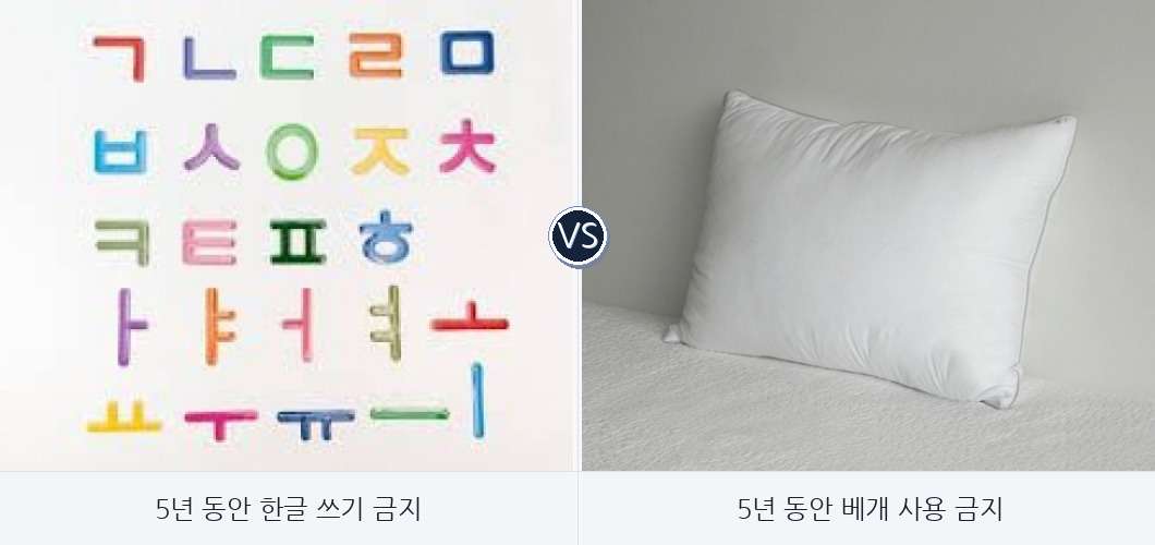 5년 동안 금지 이상형 월드컵